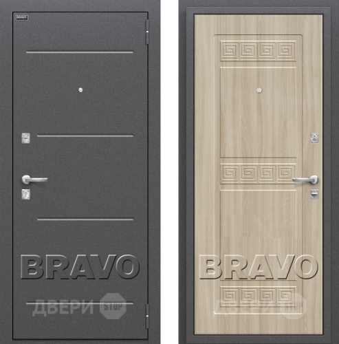 Входная металлическая Дверь Bravo Оптим Трио в Апрелевке