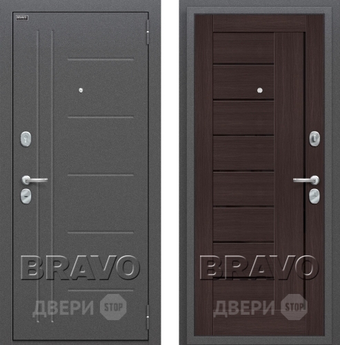 Входная металлическая Дверь Bravo Оптим Проф Венге в Апрелевке
