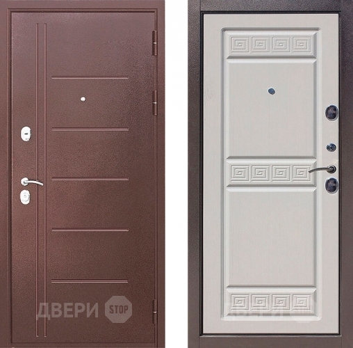 Входная металлическая Дверь Цитадель Троя 10см Антик Белый ясень в Апрелевке