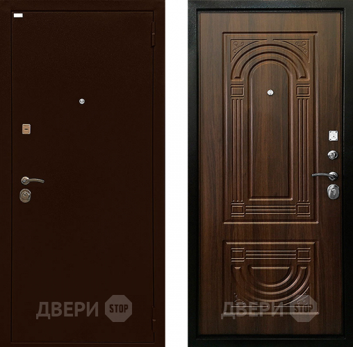 Входная металлическая Дверь Ратибор Оптима 3К Орех бренди в Апрелевке