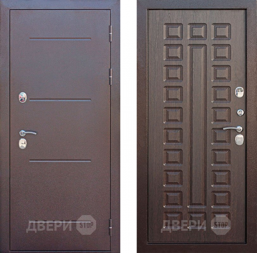 Входная металлическая Дверь Цитадель Isoterma Медный антик/Венге в Апрелевке