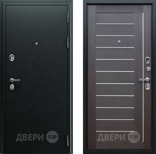 Входная металлическая Дверь Йошкар Соло Орех рифленый в Апрелевке