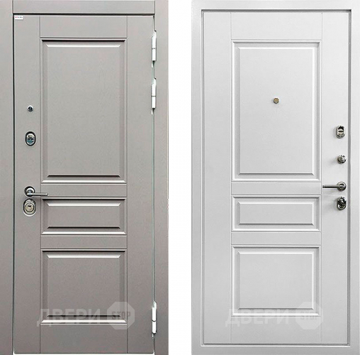 Входная металлическая Дверь Ратибор Лондон 3К Грей софт/Белый софт в Апрелевке