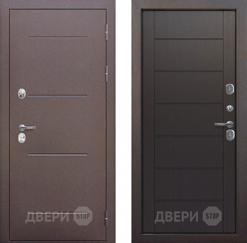 Входная металлическая Дверь Цитадель Isoterma Медный антик/Темный кипарис в Апрелевке
