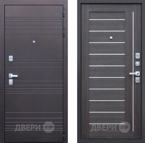 Входная металлическая Дверь Йошкар Дуэт Орех рифленый в Апрелевке