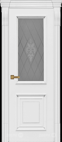 Межкомнатная дверь Диана ПО белая эмаль (мателюкс с фрезеровкой) в Апрелевке