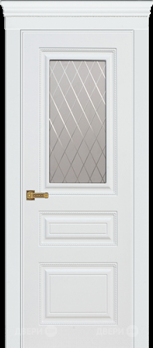 Межкомнатная дверь Троя ПО белая эмаль (мателюкс с фрезеровкой) в Апрелевке