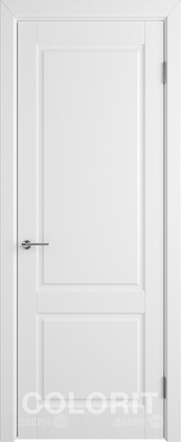 Межкомнатная дверь К1 ПГ белая эмаль в Апрелевке