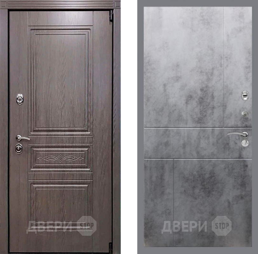 Входная металлическая Дверь Рекс (REX) Пренмиум-S FL-290 Бетон темный в Апрелевке