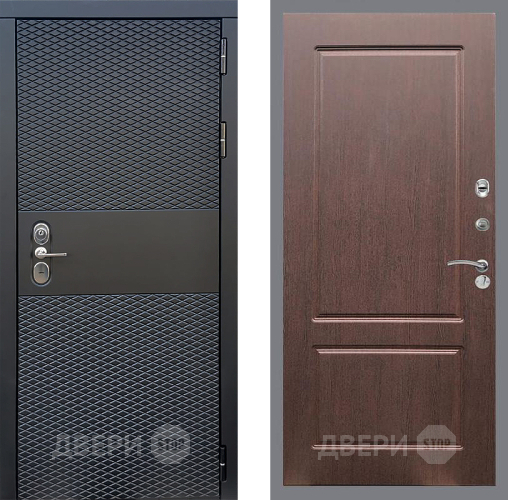 Входная металлическая Дверь Стоп БЛЭК CISA ФЛ-117 Орех премиум в Апрелевке