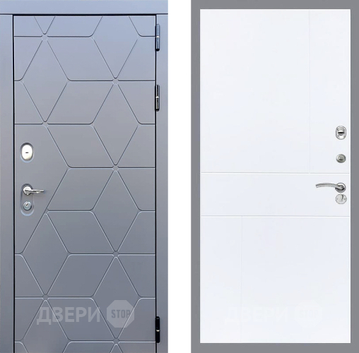 Входная металлическая Дверь Стоп КОСМО ФЛ-290 Силк Сноу в Апрелевке