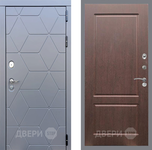 Входная металлическая Дверь Стоп КОСМО ФЛ-117 Орех премиум в Апрелевке