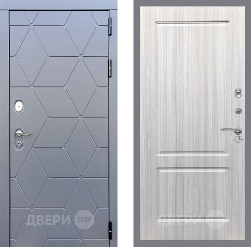 Входная металлическая Дверь Стоп КОСМО ФЛ-117 Сандал белый в Апрелевке
