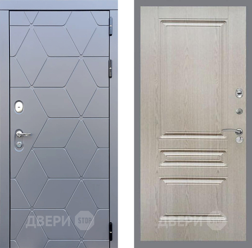 Входная металлическая Дверь Стоп КОСМО ФЛ-243 Беленый дуб в Апрелевке