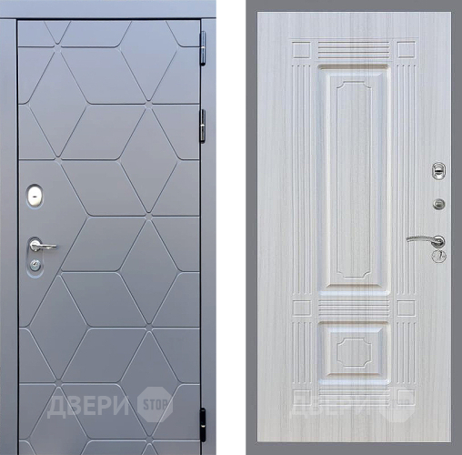 Входная металлическая Дверь Стоп КОСМО ФЛ-2 Сандал белый в Апрелевке