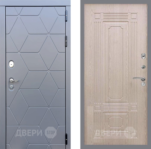 Входная металлическая Дверь Стоп КОСМО ФЛ-2 Беленый дуб в Апрелевке