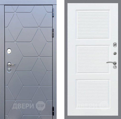 Входная металлическая Дверь Стоп КОСМО ФЛ-1 Силк Сноу в Апрелевке