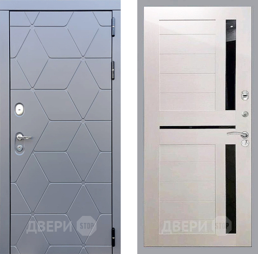 Входная металлическая Дверь Стоп КОСМО СБ-18 Лиственница беж в Апрелевке