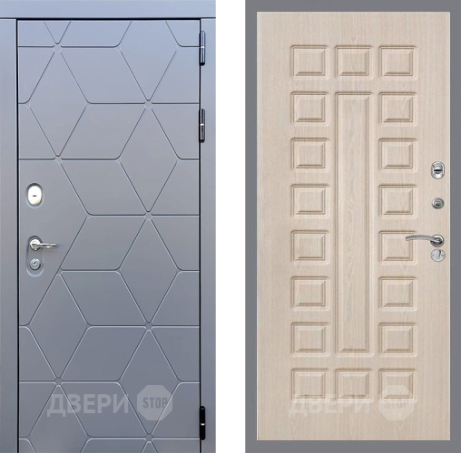 Входная металлическая Дверь Стоп КОСМО ФЛ-183 Беленый дуб в Апрелевке