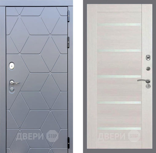Входная металлическая Дверь Стоп КОСМО СБ-14 Лиственница беж в Апрелевке