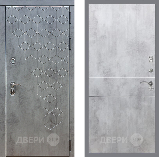 Входная металлическая Дверь Стоп БЕТОН ФЛ-290 Бетон светлый в Апрелевке