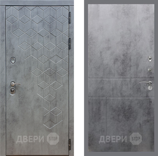Входная металлическая Дверь Стоп БЕТОН ФЛ-290 Бетон темный в Апрелевке