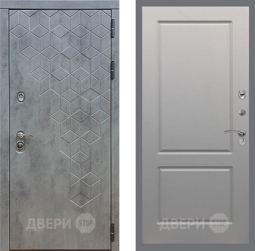 Входная металлическая Дверь Стоп БЕТОН ФЛ-117 Грей софт в Апрелевке