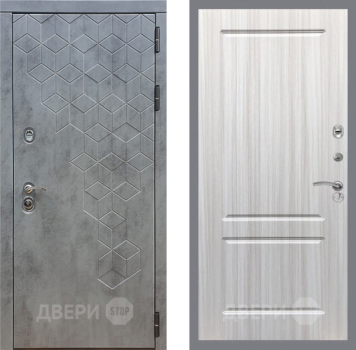 Входная металлическая Дверь Стоп БЕТОН ФЛ-117 Сандал белый в Апрелевке