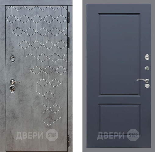 Входная металлическая Дверь Стоп БЕТОН ФЛ-117 Силк титан в Апрелевке