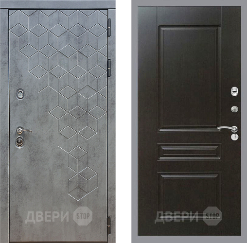 Входная металлическая Дверь Стоп БЕТОН ФЛ-243 Венге в Апрелевке