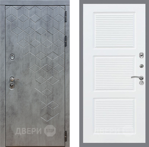 Входная металлическая Дверь Стоп БЕТОН ФЛ-1 Силк Сноу в Апрелевке
