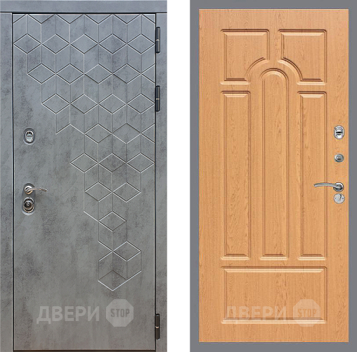 Входная металлическая Дверь Стоп БЕТОН ФЛ-58 Дуб в Апрелевке
