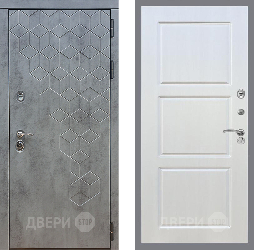 Входная металлическая Дверь Стоп БЕТОН ФЛ-3 Лиственница беж в Апрелевке