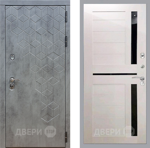 Входная металлическая Дверь Стоп БЕТОН СБ-18 Лиственница беж в Апрелевке