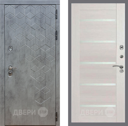 Входная металлическая Дверь Стоп БЕТОН СБ-14 Лиственница беж в Апрелевке