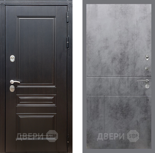 Входная металлическая Дверь Стоп МЕГАПОЛИС ФЛ-290 Бетон темный в Апрелевке