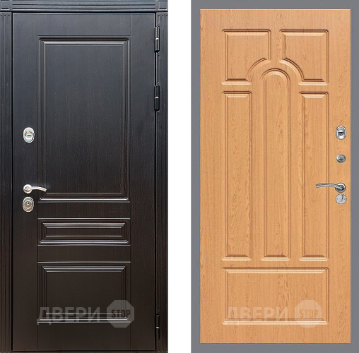 Входная металлическая Дверь Стоп МЕГАПОЛИС ФЛ-58 Дуб в Апрелевке