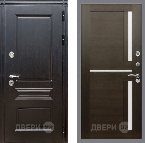 Входная металлическая Дверь Стоп МЕГАПОЛИС СБ-18 Венге в Апрелевке