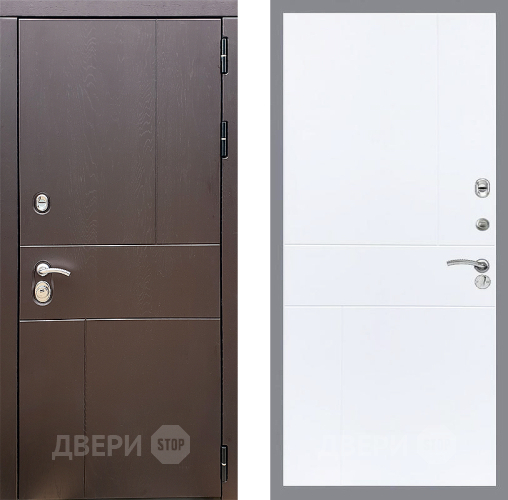 Входная металлическая Дверь Стоп УРБАН ФЛ-290 Силк Сноу в Апрелевке
