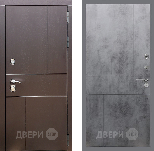 Входная металлическая Дверь Стоп УРБАН ФЛ-290 Бетон темный в Апрелевке