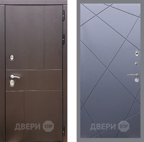 Входная металлическая Дверь Стоп УРБАН ФЛ-291 Силк титан в Апрелевке
