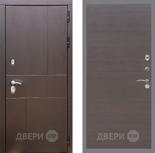 Входная металлическая Дверь Стоп УРБАН Гладкая венге поперечный в Апрелевке