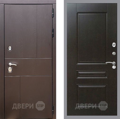 Входная металлическая Дверь Стоп УРБАН ФЛ-243 Венге в Апрелевке
