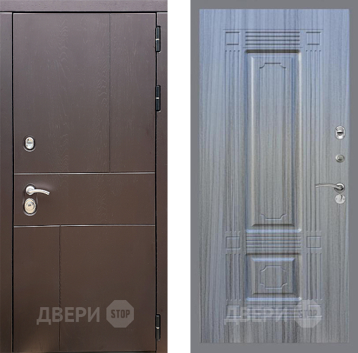 Входная металлическая Дверь Стоп УРБАН ФЛ-2 Сандал грей в Апрелевке