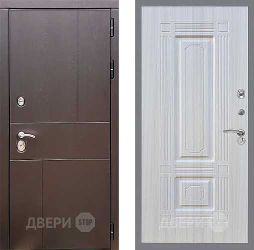Входная металлическая Дверь Стоп УРБАН ФЛ-2 Сандал белый в Апрелевке