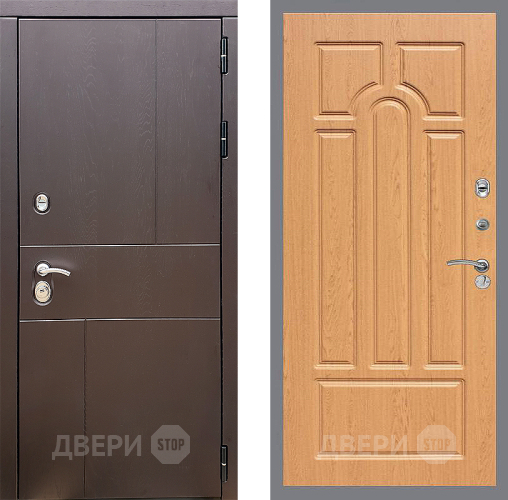 Входная металлическая Дверь Стоп УРБАН ФЛ-58 Дуб в Апрелевке