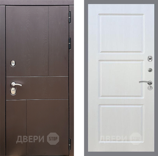 Входная металлическая Дверь Стоп УРБАН ФЛ-3 Лиственница беж в Апрелевке