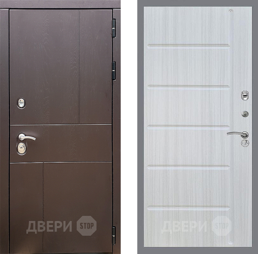 Входная металлическая Дверь Стоп УРБАН ФЛ-102 Сандал белый в Апрелевке