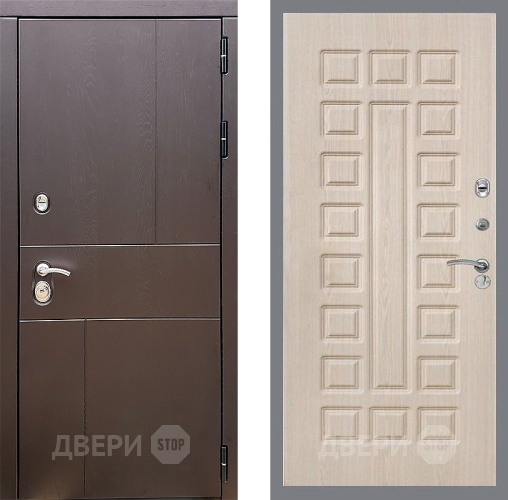 Входная металлическая Дверь Стоп УРБАН ФЛ-183 Беленый дуб в Апрелевке