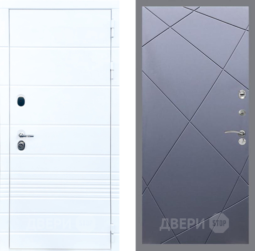 Входная металлическая Дверь Стоп ТРЕНДО ФЛ-291 Силк титан в Апрелевке